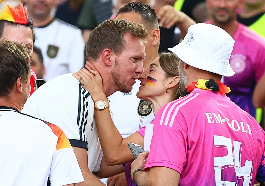 Julian Nagelsmann mit Lena Wurzenberger bei der Fußball EM 2024 Julian Nagelsmann mit Lena Wurzenberger bei der Fußball EM 2024