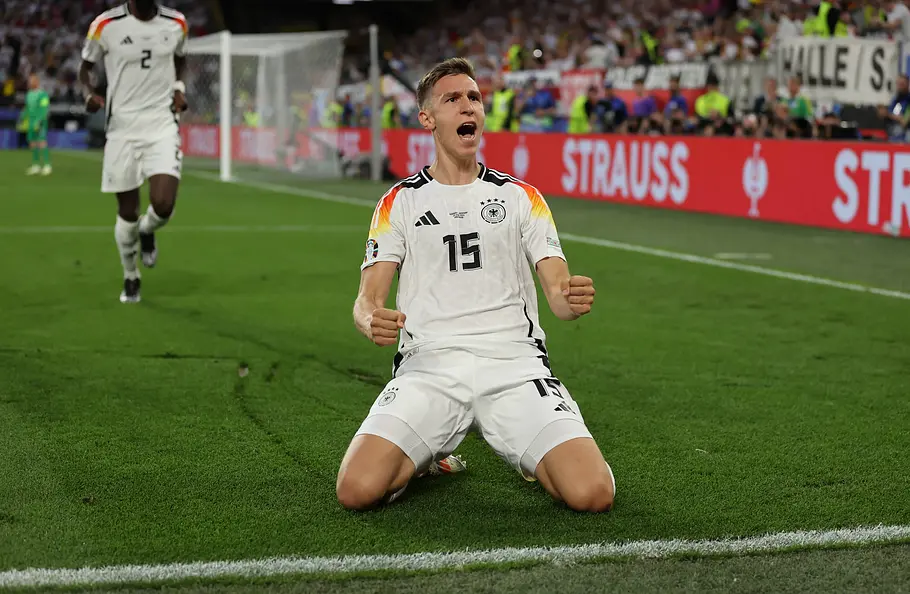 Nico Schlotterbeck beim Torjubel WM 2026 Deutschland gegen Curacao Nico Schlotterbeck beim Torjubel WM 2026 Deutschland gegen Curacao