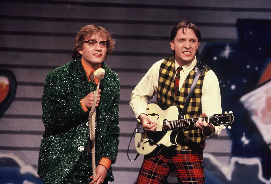 Wigald Boning und Olli Dittrich als Comedy Duo Die Doofen Wigald Boning und Olli Dittrich als Comedy Duo Die Doofen