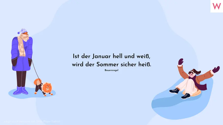 Ist der Januar hell und weiß, wird der Sommer sicher heiß. Bauernregel Ist der Januar hell und weiß, wird der Sommer sicher heiß. Bauernregel