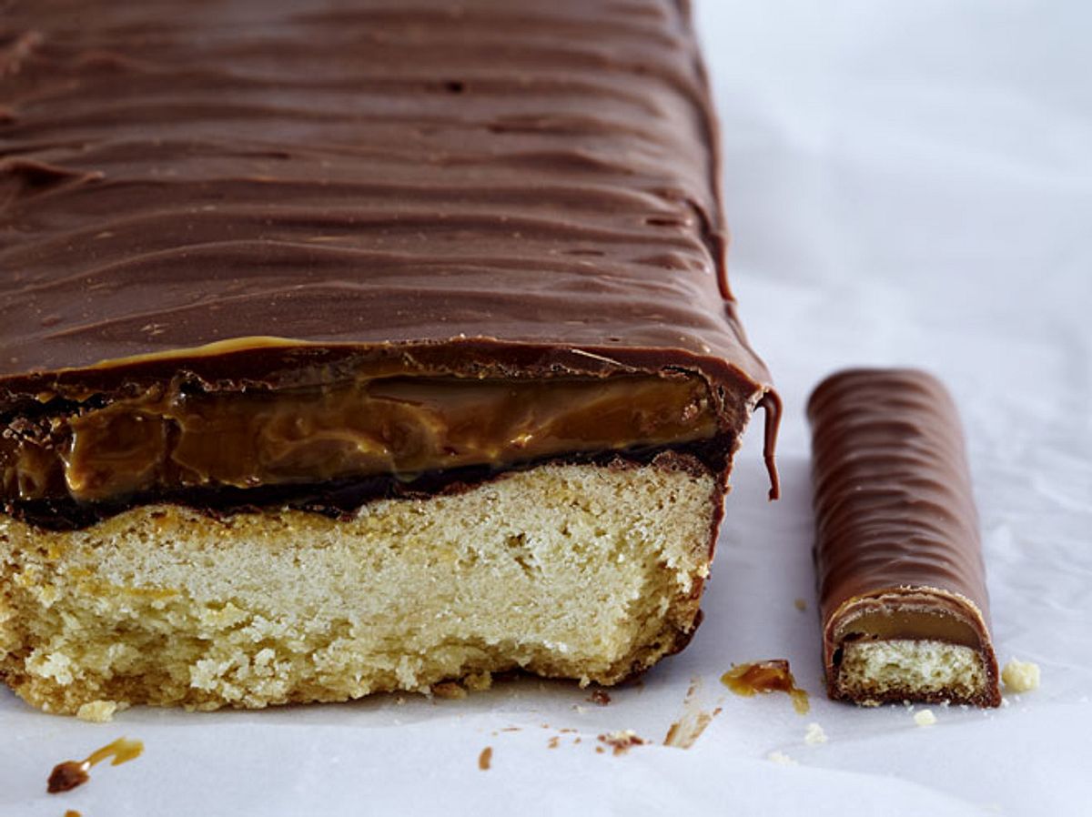 Rezept für einen Jumbo-Twix-Kuchen