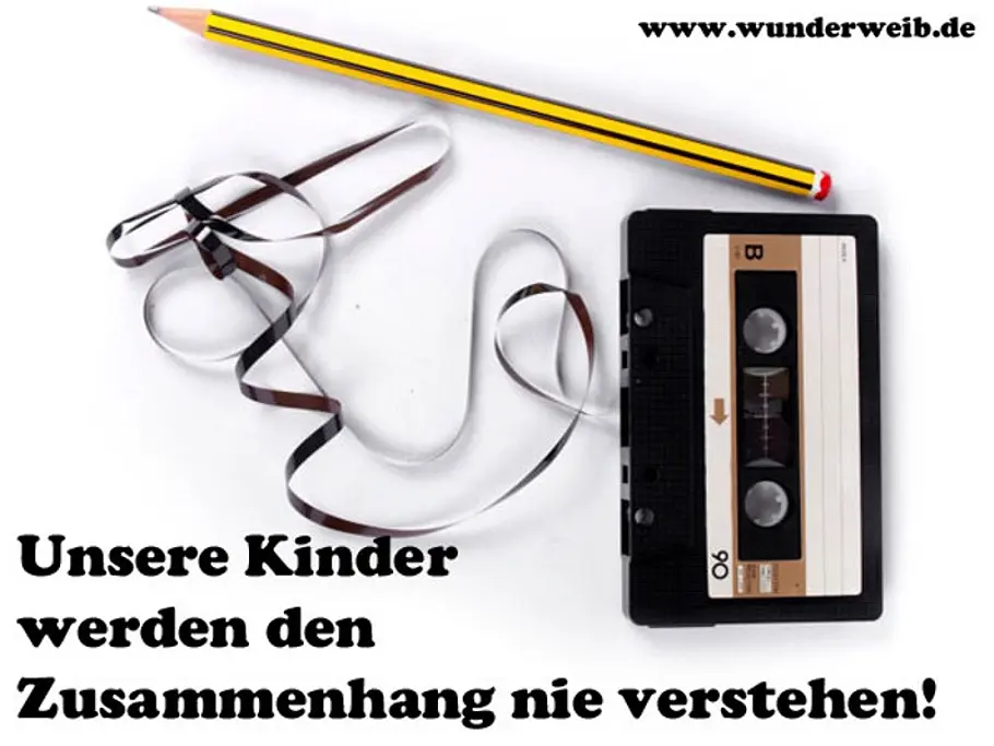 Die guten alten Zeiten... kassette bleistift b