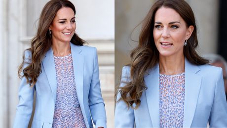 Herzogin Kate mit blauem Blazer - Foto: Max Mumby/Indigo/gettyimages/Wunderweib.de 