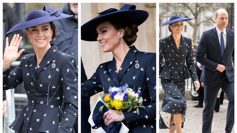 Kate Middleton Schößchen-Oberteil - Foto: Photoshop Collage/Gettyimages/Mark Cuthbert /Samir Hussein 