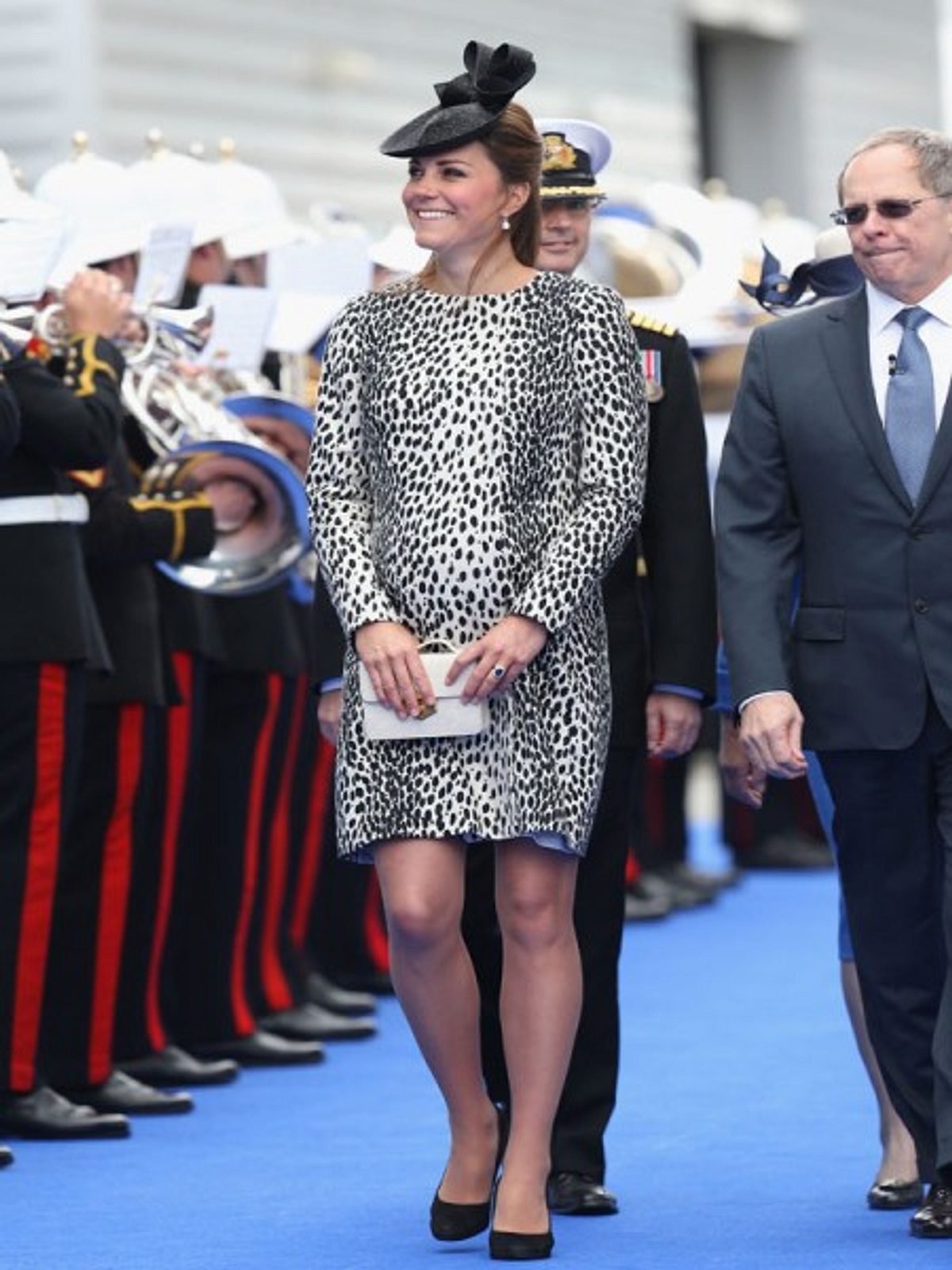 kate middleton schwanger bei der schiffstaufe der royal princess