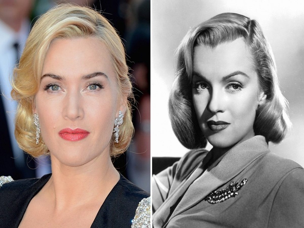 kate winslet mit grossen locken la marilyn monroe