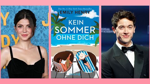 Kein Sommer ohne dich-Verfilmung mit Emily Bader und Tom Blyth - Foto: IMAGO/MediaPunch; Droemer Knaur;  IMAGO/Future Image (Collage Wunderweib)