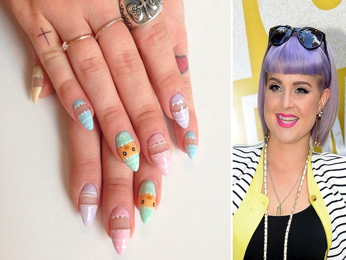 kelly osbourne mit oster nailart