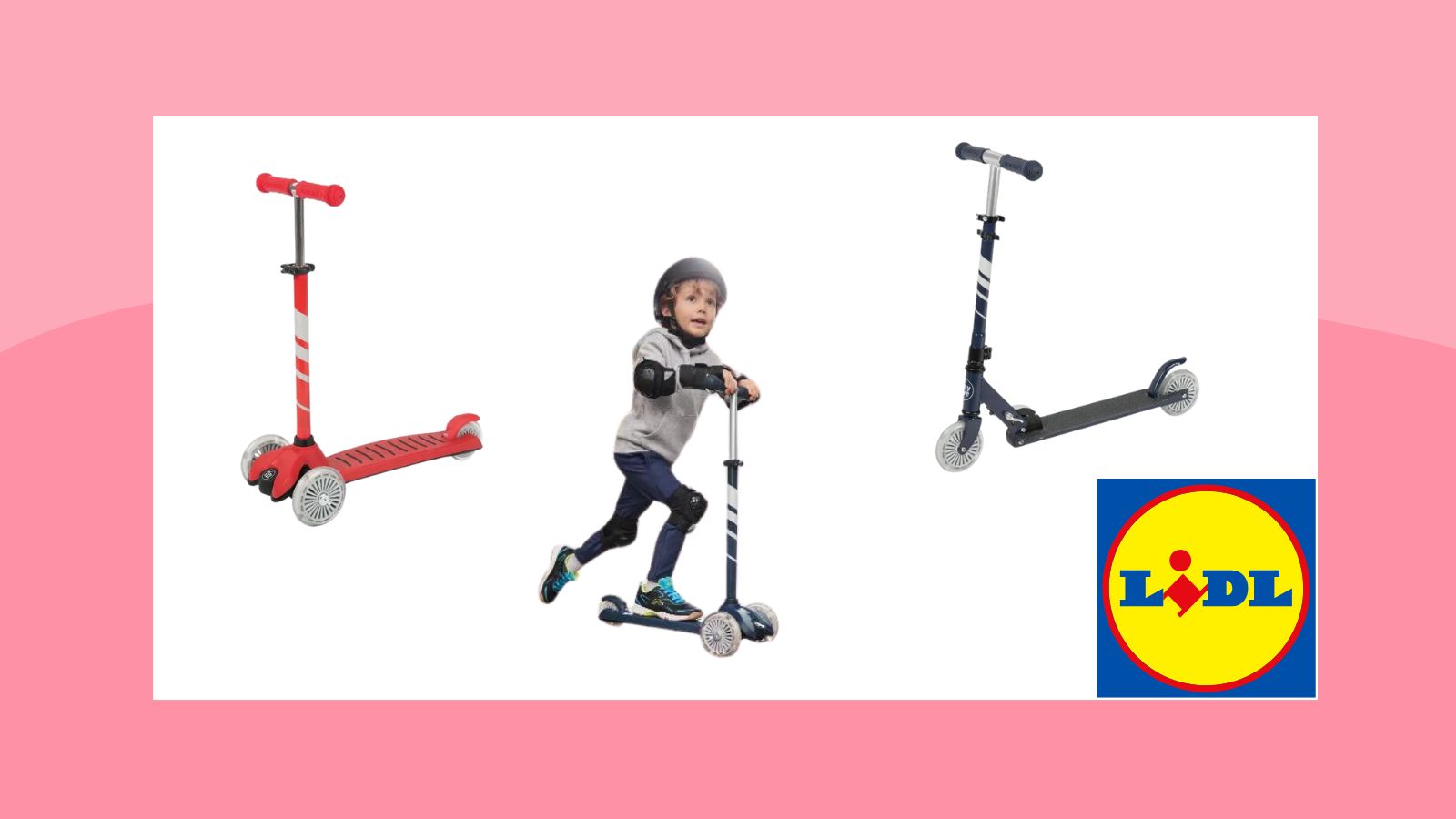 Lidl überrascht KinderScooter mit LEDRädern unter 30 € Wunderweib