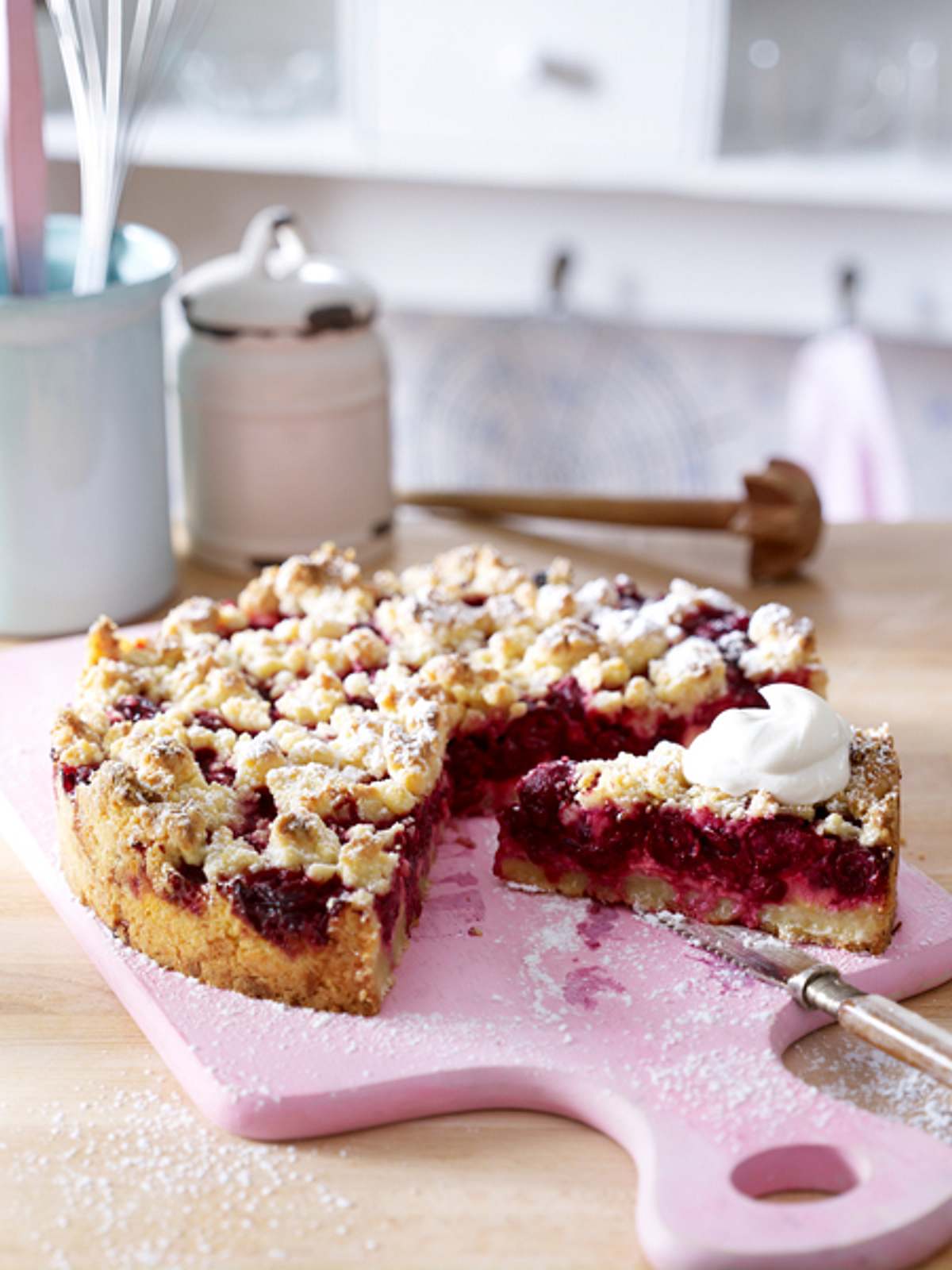 kirschkuchen mit streusel