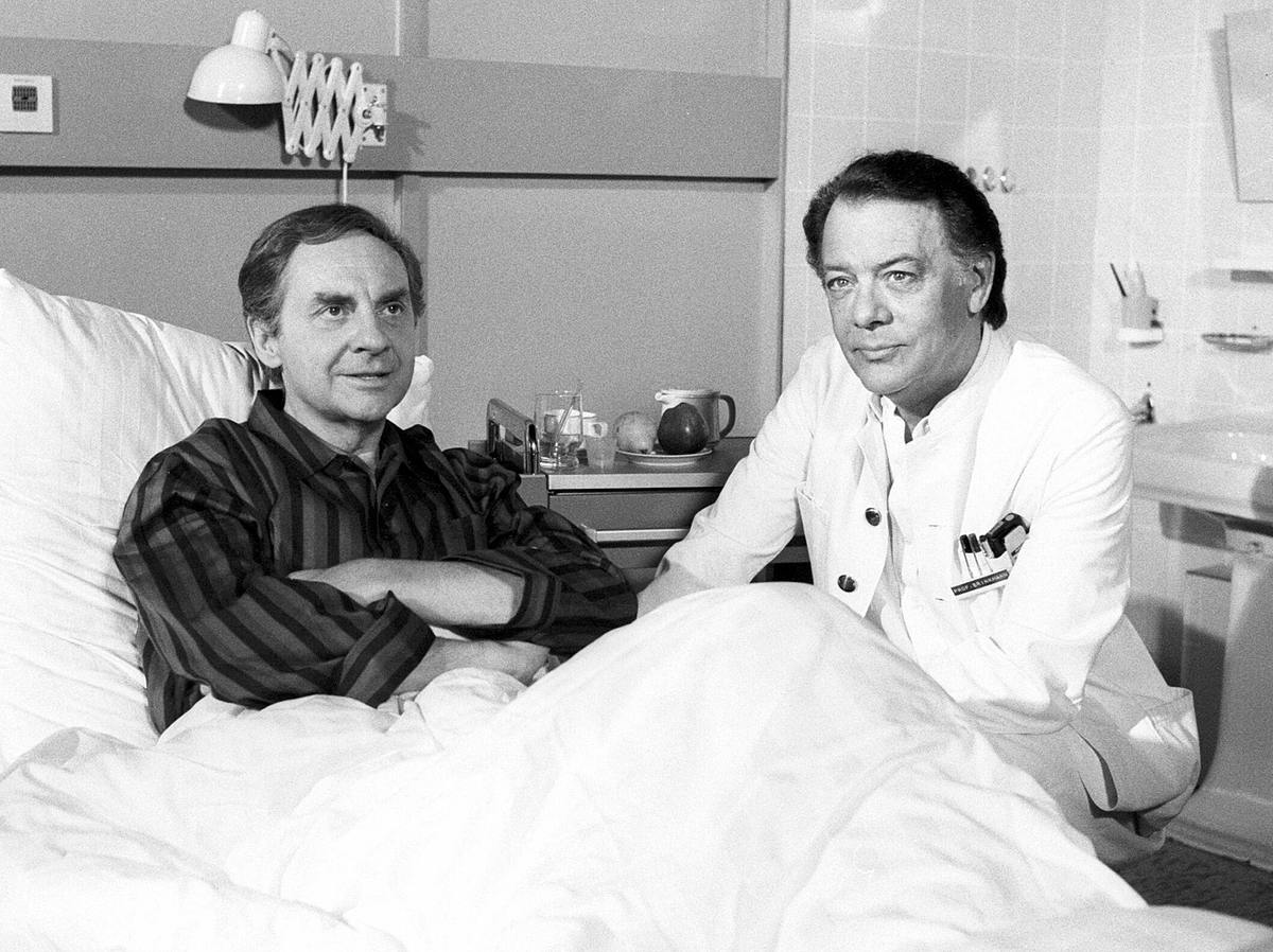 Klausjürgen Wussow mit Harald Juhnke