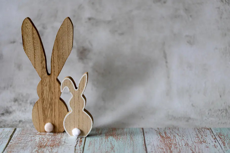 Kleine Ostergeschenke - Holzhasen