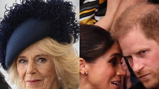 Königin Camilla: Was sie wirklich von Harry & Meghan hält! - Foto: IMAGO / Avalon.red; IMAGO / i Images; Collage: Wunderweib