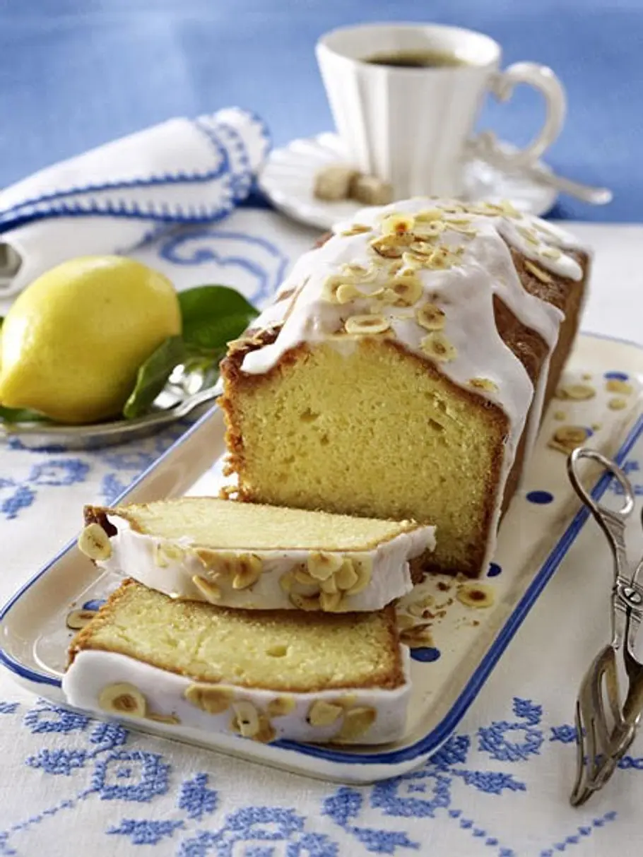Zitronen-Haselnuss-Kuchen kuchen obst