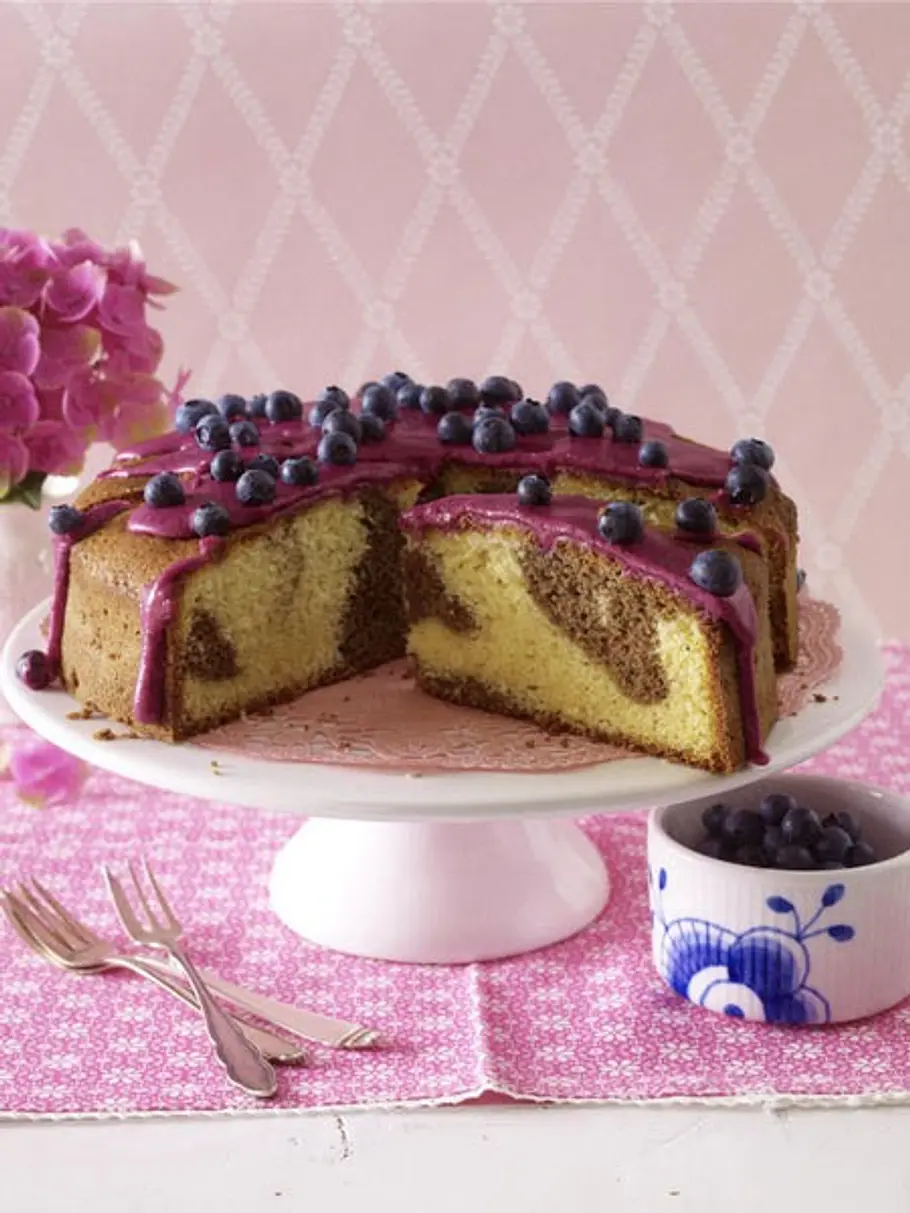 Blaubeer-Marmorkuchen kuchen obst