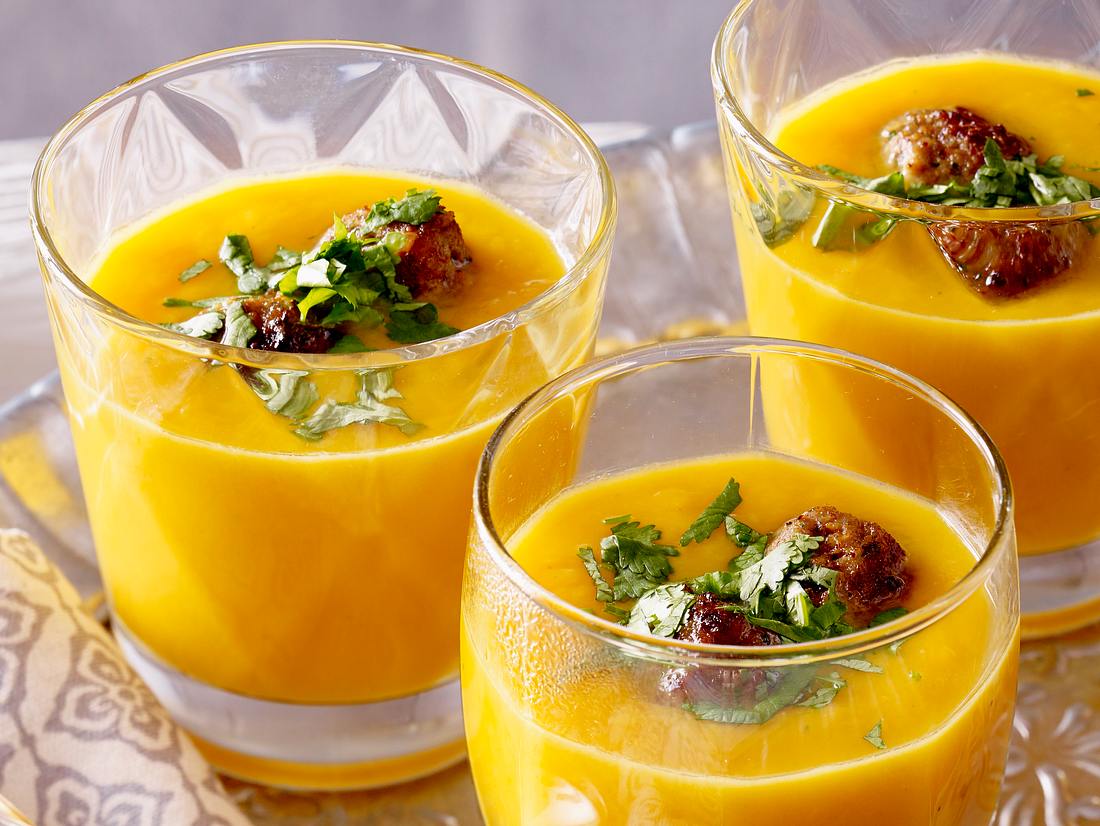 Kürbis Süßkartoffel Suppe aus dem Glas: Rezept für den Herbst-Brunch Kürbis Süßkartoffel Suppe aus dem Glas: Rezept für den Herbst-Brunch