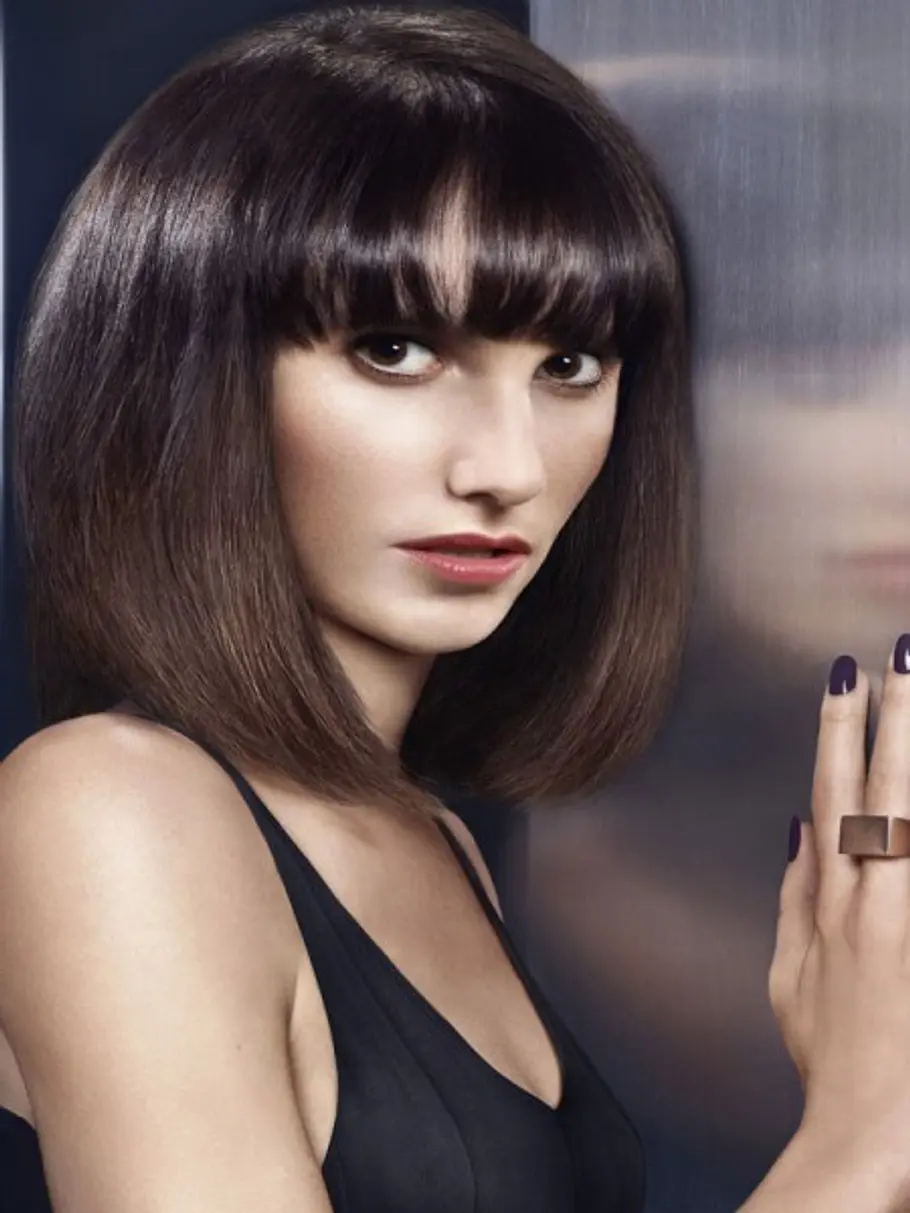 kurzhaarfrisuren4 long bob mit pony von l oreal professionnel