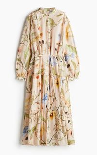 H & M - Oversized Kleid aus Crinklestoff - Orange