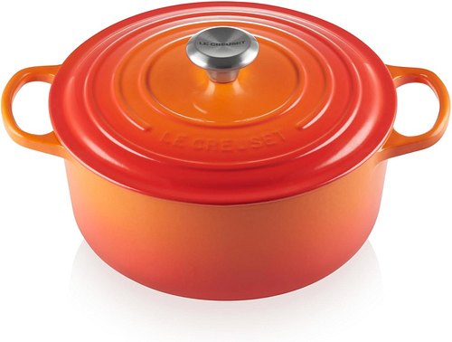 Le Creuset Signature Gusseisen-Bräter mit Deckel, Ø 26 cm, 5,3 l, Ofenrot