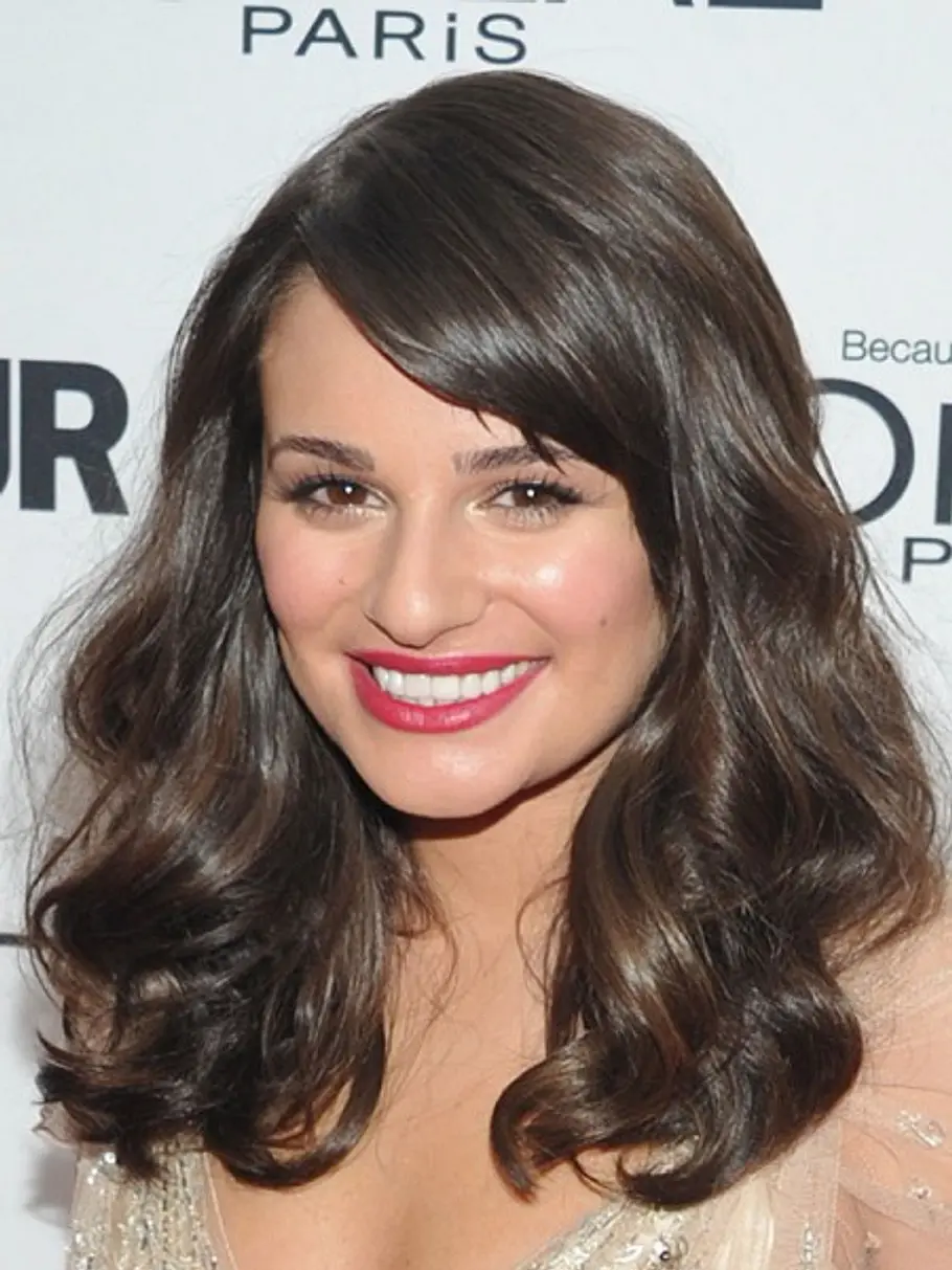 lea michele seitlicher pony