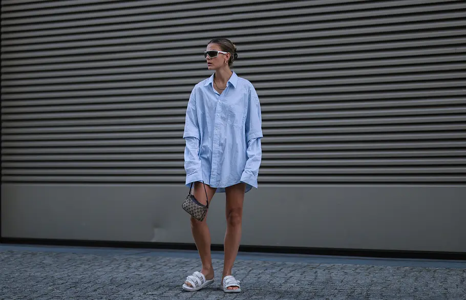 Longbluse als Kleid kombinieren