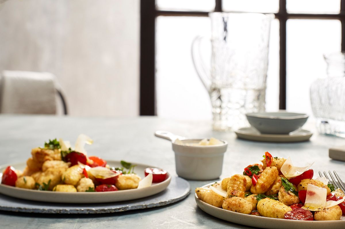 Gnocchi mit Kirschtomaten und Rucola