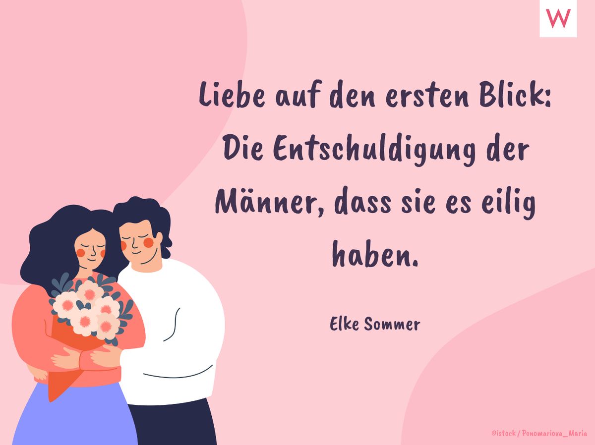 Liebe auf den ersten Blick: Die Entschuldigung der Männer, dass sie es eilig haben.