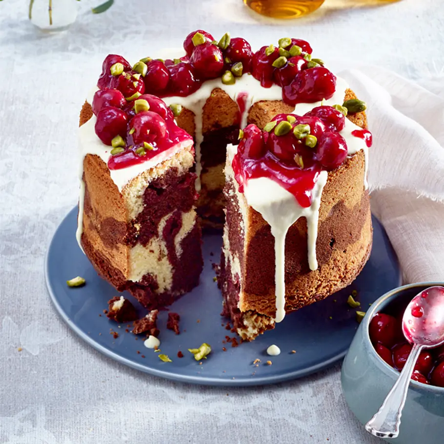 Rezept für Marmorkuchen mit Pistazien marmor kirsch