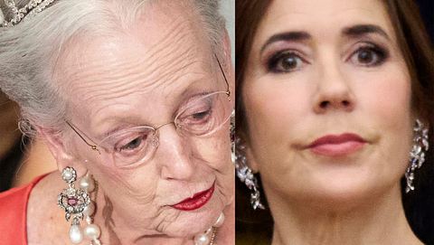 Für Margrethe & Mary ist Frederiks angeblicher Fehltritt nicht leicht zu beherrschen. - Foto: Collage aus MADS CLAUS RASMUSSEN/Ritzau Scanpix/AFP via Getty Images (links) & Carlos Alvarez/Getty Images (rechts); Collage: Wunderweib Redaktion