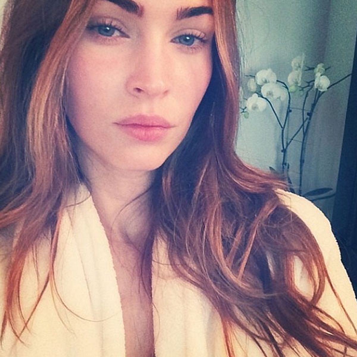 megan fox mit ungeschminkt selfie