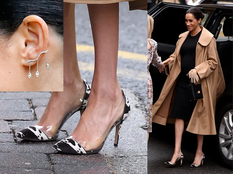 Der Teufel steckt im Accessoire Meghan Markle überzeugt auch in ihrer Schwangerschaft mit tollen Outfits und einem besonderen Style.