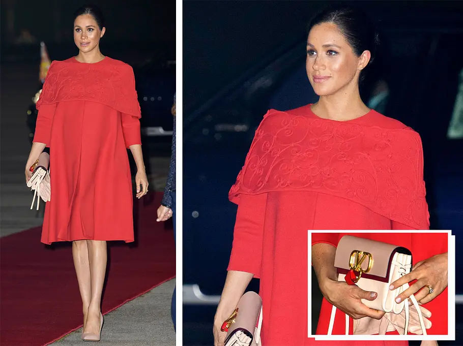 Meghan strahlt in Valentino Meghan Markles Schwangerschaftslooks