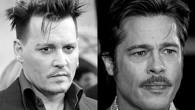 Michael Deffert war Synchronsprecher von Johnny Depp und Brad Pitt. Er starb an kurzer, schwerer Krankheit. - Foto: Albert L. Ortega/Getty Images/Dave J. Hogan/Getty Images (bearbeitet)