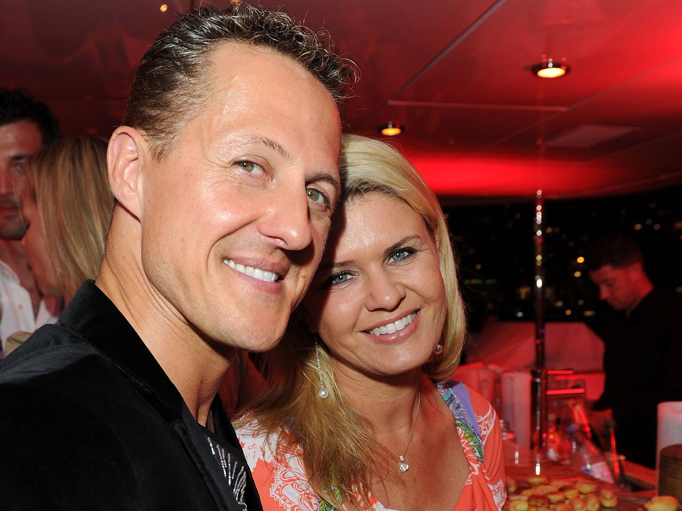 Michael Schumacher und Corinna haben einen schönen Abend