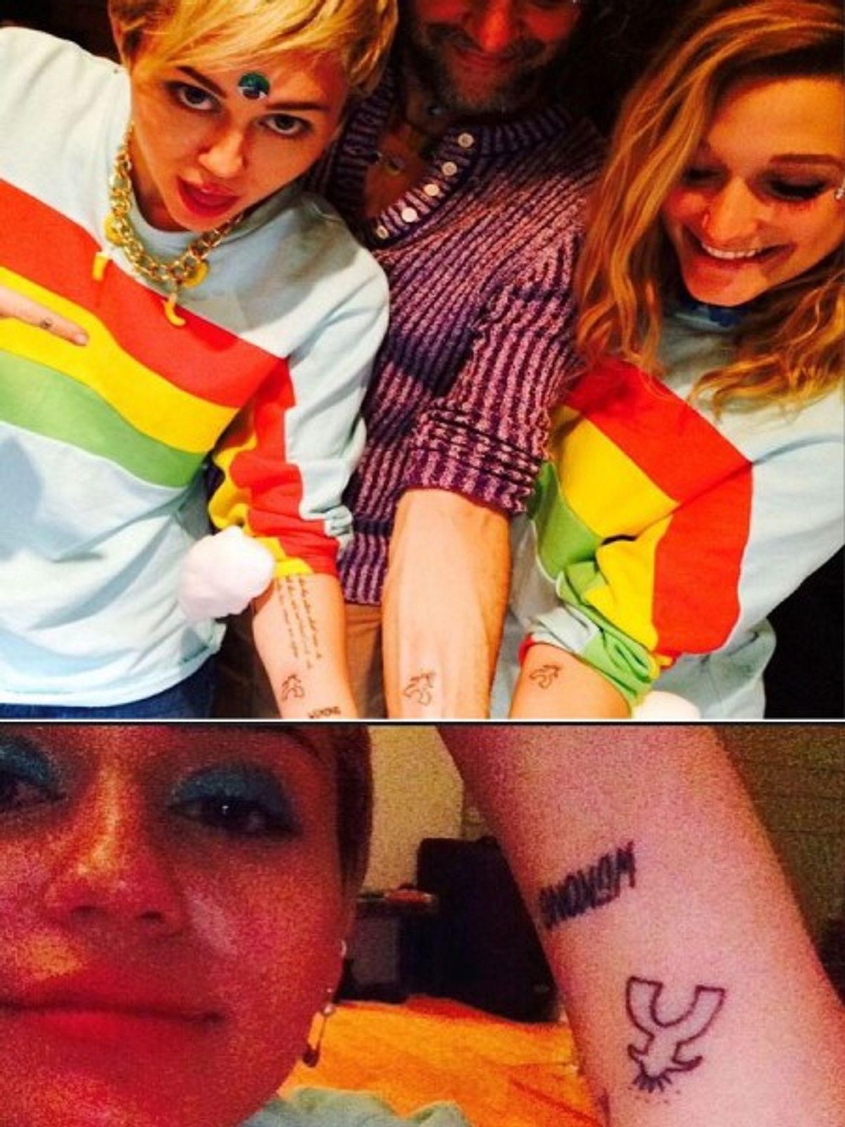 miley cyrus tattoo nummer bff tattoos