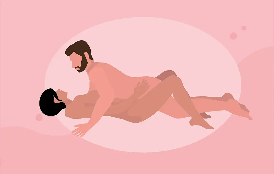Sexstellungen für Anfänger*innen: 10 einfache (und heiße) Stellungen Grafik zur Missionarsstellung.