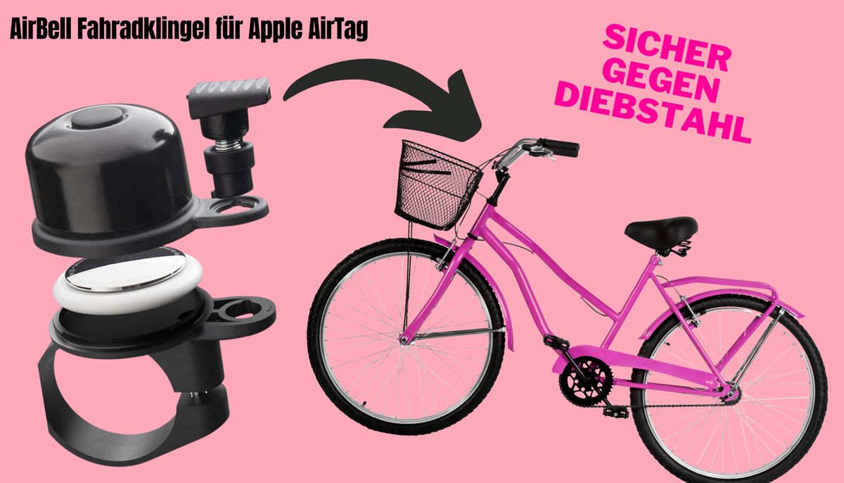 AirBell Fahrradklingel Für Apple AirTag