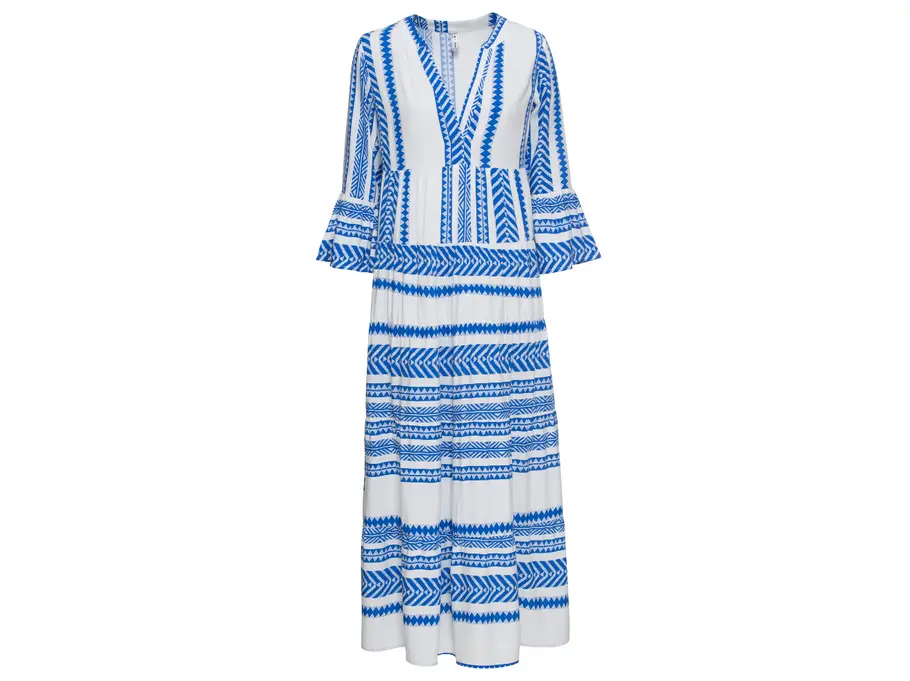 Maxikleid in Blau-Weiß Maxikleid in Blau-Weiß