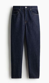 H & M - Mom Slim Fit High Waist Ankle Jeans - Blau
