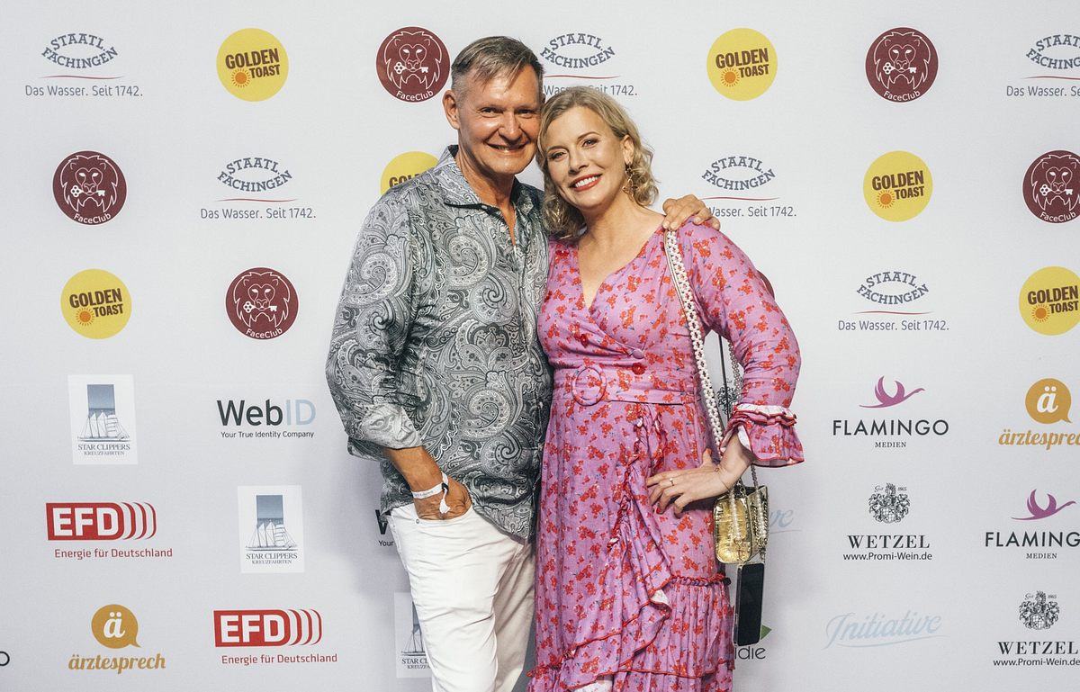 Gastgeber Sören Bauer und Eva Habermann auf der Movie Meets Media