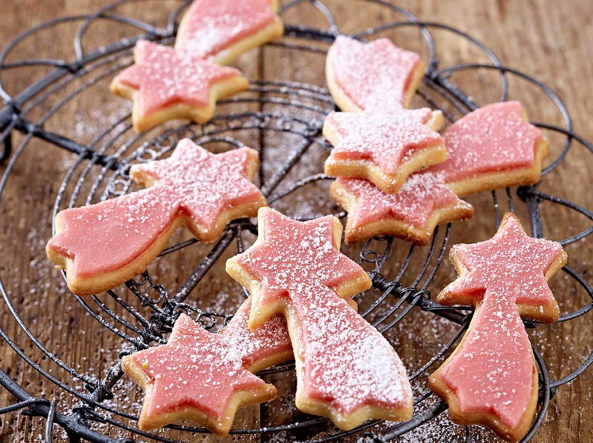 Mürbeteigplätzchen: Rezept für Aprikosen-Sterne