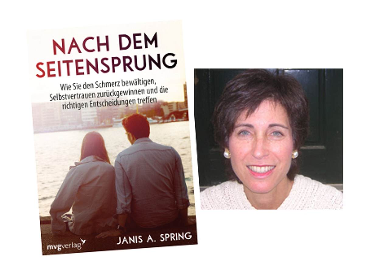 Paartherapeutin und Psychologin Dr. Janis Abrahms Spring wendet sich in ihrem Buch „Nach dem Seitensprung“ (mvg Verlag, ISBN: 978-3-86882-685-2) nicht nur an die Betrogenen, sondern hilft den Fremdgeher die bestehende Beziehung zu überdenken und die richt