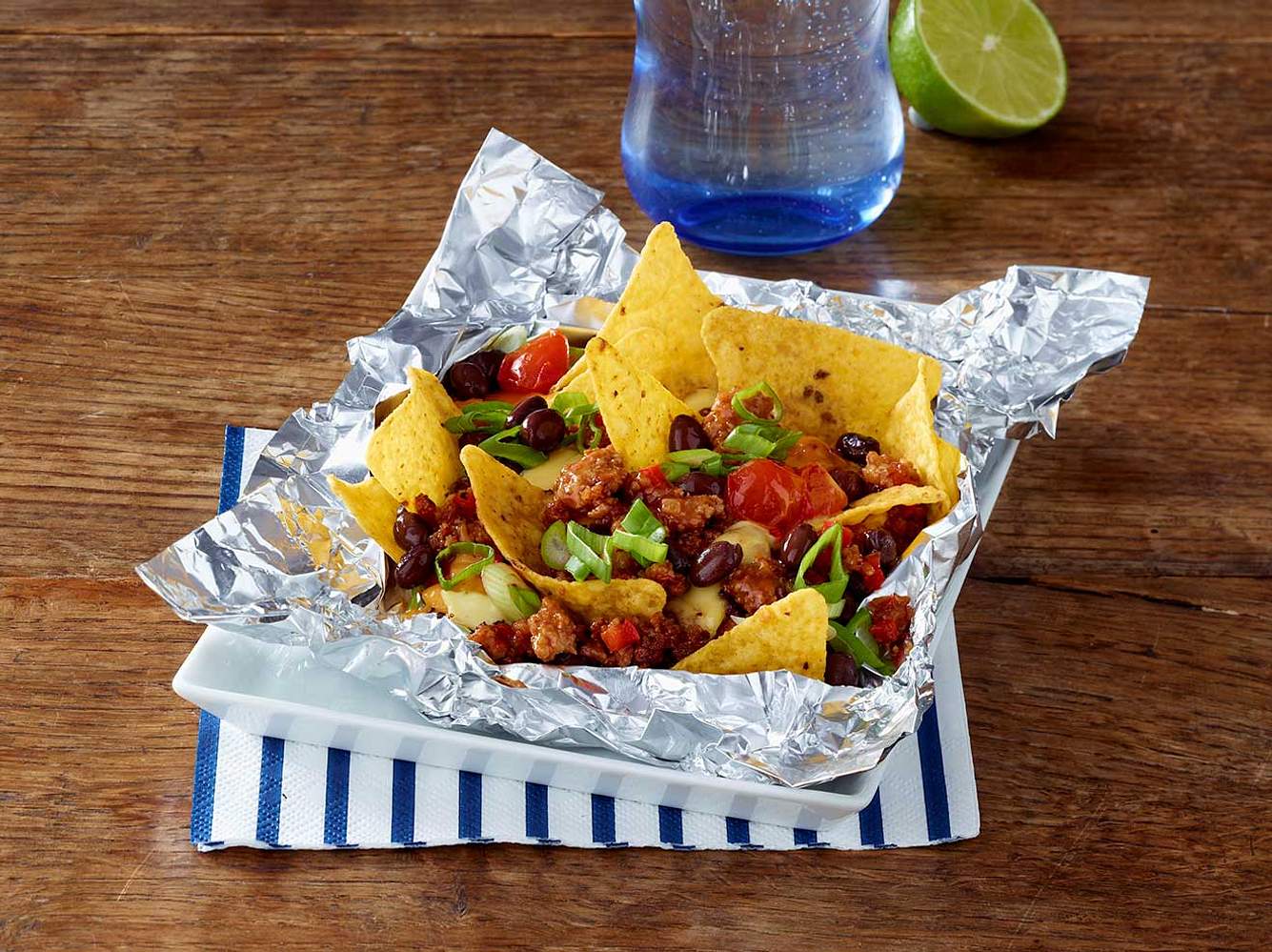 Nachos-Rezepte: Mexikanische Nachos im Alupäckchen Nachos-Rezepte: Mexikanische Nachos im Alupäckchen