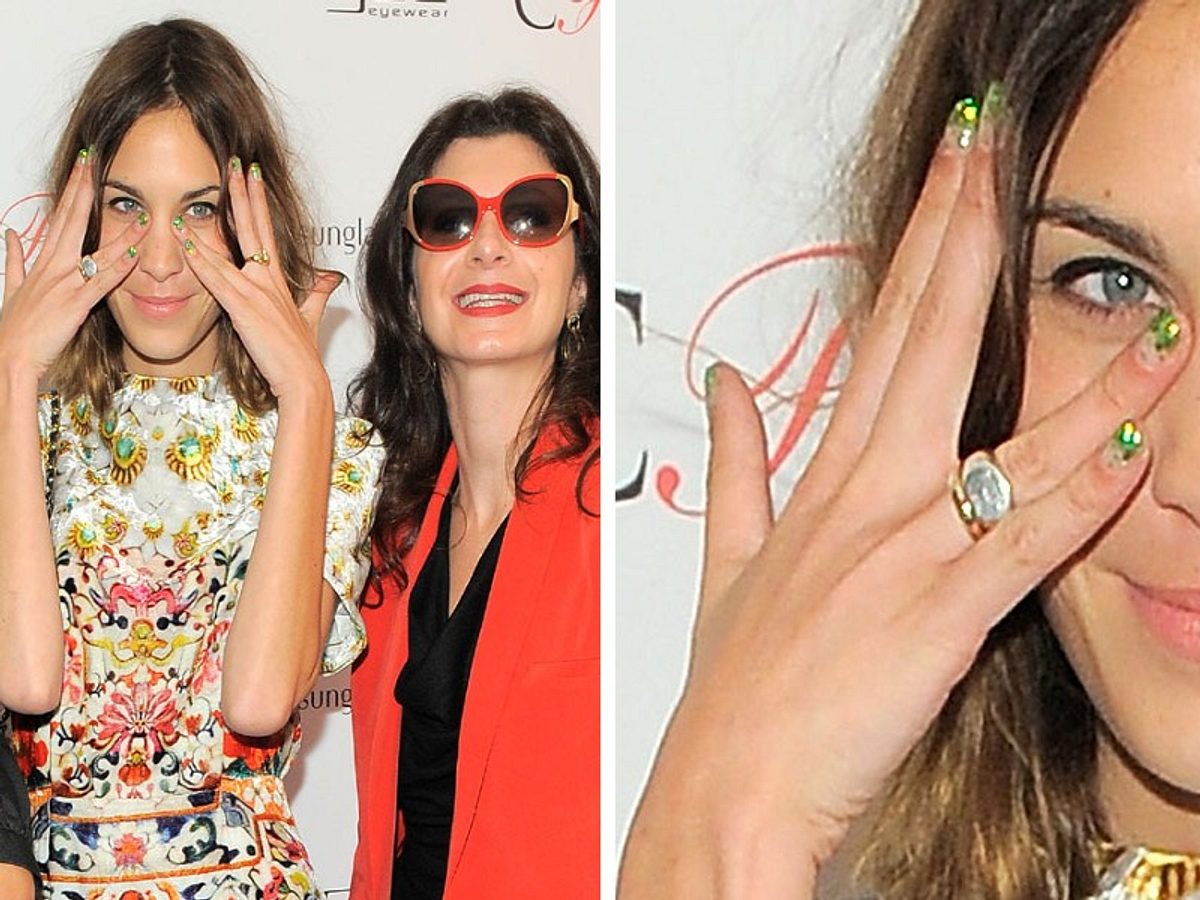 nageldesign bilder alexa chung