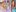 Nageldesign-Bilder: Paris Hilton mit Pastell-Regenbogen-Nägeln nageldesign bilder paris hilton mit pastell regenbogen naegeln