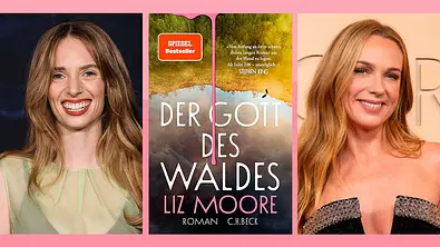 Die Stars Maya Hawke und Kerry Condon wurden für Netflix’ Buchadaption von „The God of the Woods“ gecastet. Collage zeigt die Schauspielerinnen und das Buchcover. - Foto: IMAGO / NurPhoto; C.H.Beck; MAGO / Cinema Publishers Collection (Collage Wunderweib.de)