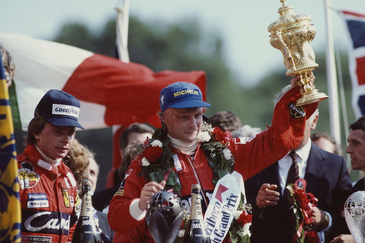 Niki Lauda beim Marlboro British Grand Prix am 18 Juli 1982