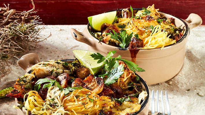 Unser Nudelgratin ist eine Geschmacksexplosion. - Foto: House of Foods