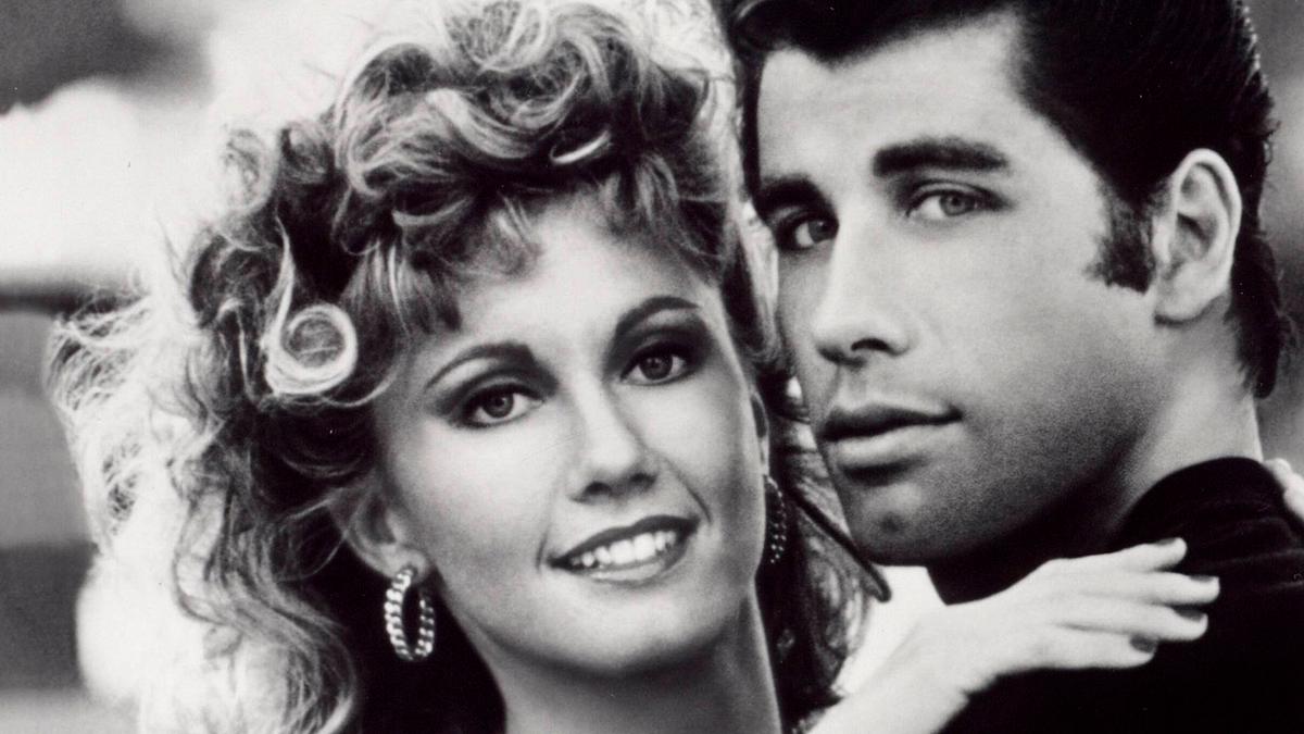 Olivia Newton-John und John Travolta in Grease