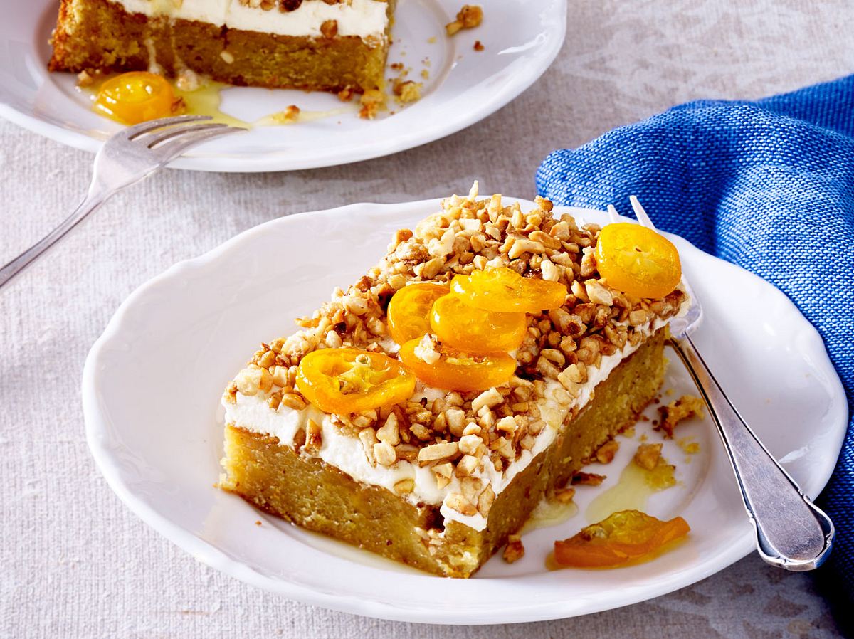 Dieser Orangenkuchen ist saftig, hat knusper und der Kumquats gibt ihm den extra Kick!